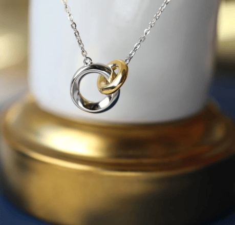 Bevel Cirque Link Golden Necklet Necklace Kit Heath