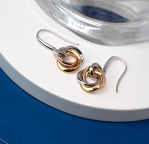 Bevel Trilogy Drop Earrings Earrings Kit Heath