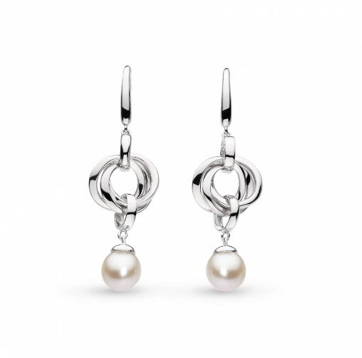 Bevel Trilogy Pearl Drop Earrings Earrings Kit Heath   