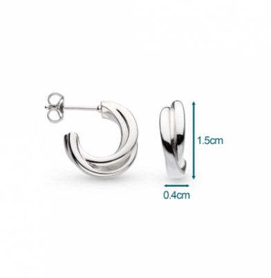 Bevel Trilogy Hoop Earrings Earrings Kit Heath   
