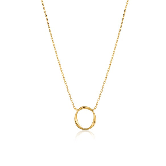 Gold swirl necklace Necklace Ania Haie   