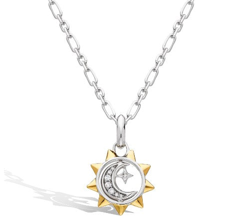 Revival Céleste Sun, Moon & Star Spinner Necklace Necklace Kit Heath   