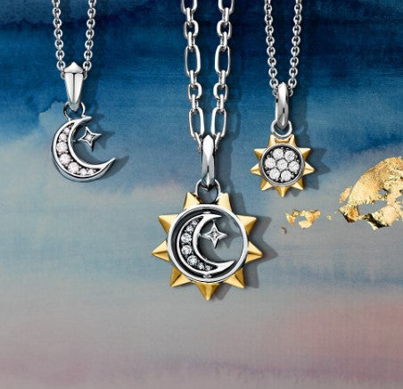 Revival Céleste Sun, Moon & Star Spinner Necklace Necklace Kit Heath   