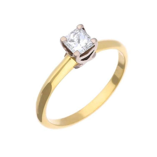 18ct Gold princess 0.51ct diamond ring Ring Christopher Wharton   