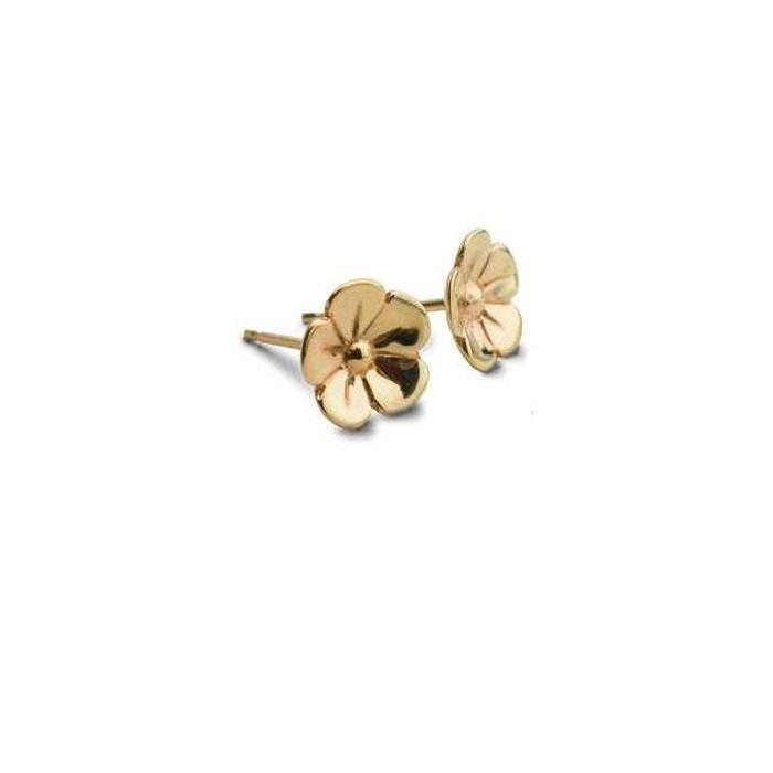 Silver and gold petunia earrings Earrings Church House   