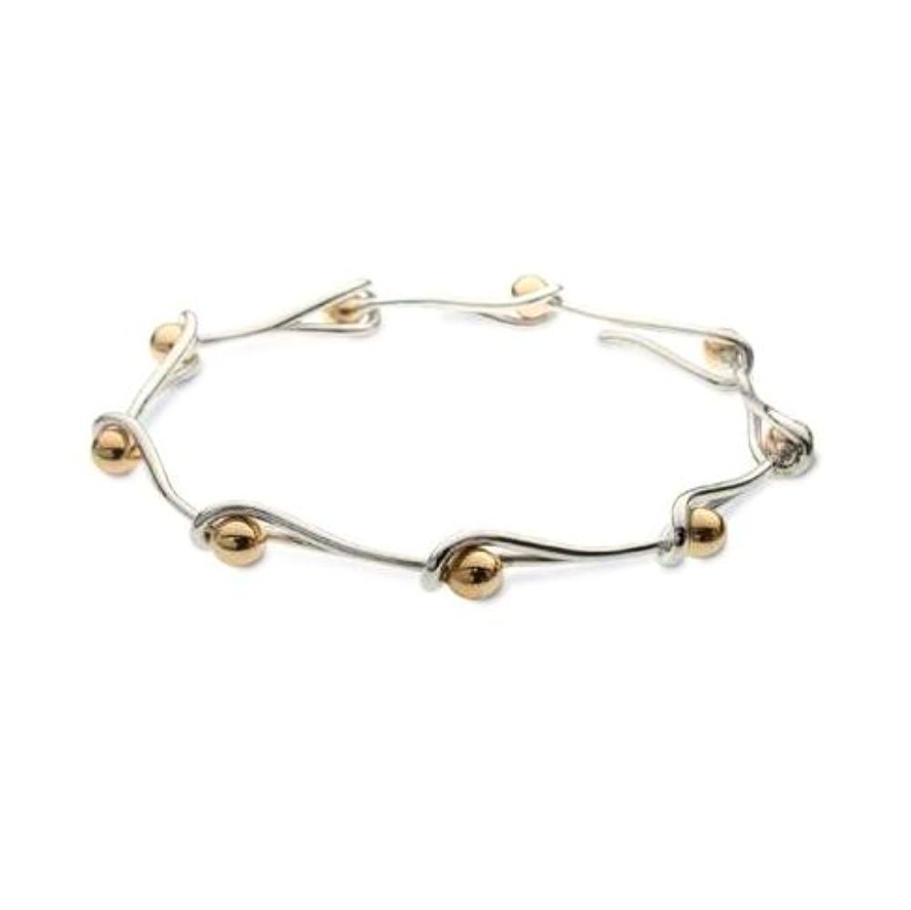 Silver & 9ct gold interlink  bracelet Bracelet Church House   