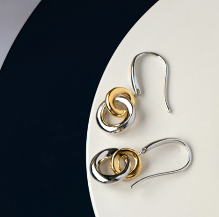 Cirque Link Gold Drop Earrings Earrings Kit Heath