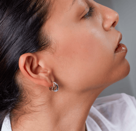 Cirque Link Golden Twin Hoop Earrings Earrings Kit Heath