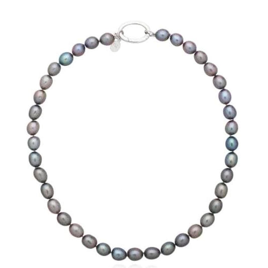 Claudia Bradby Silver grey pearl ines necklace Neckwear Claudia Bradby   