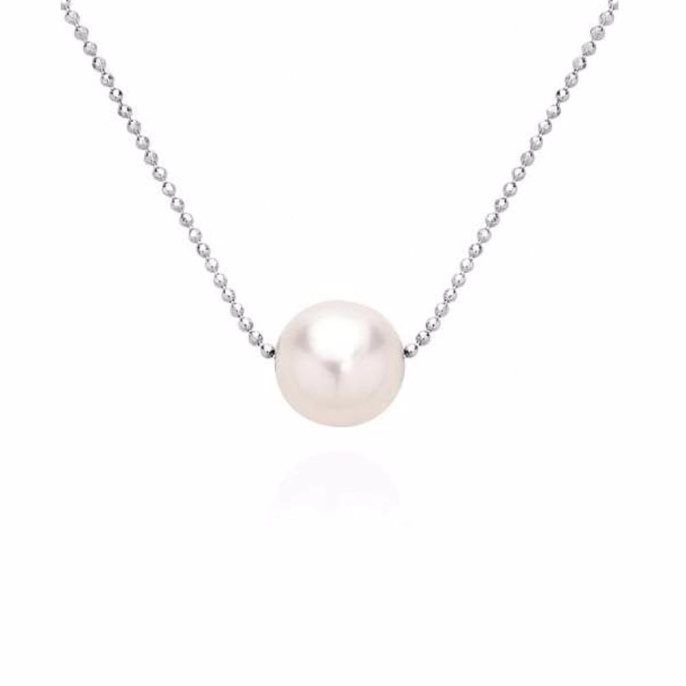 Claudia Bradby Silver white pearl pendant necklace Neckwear Claudia Bradby   