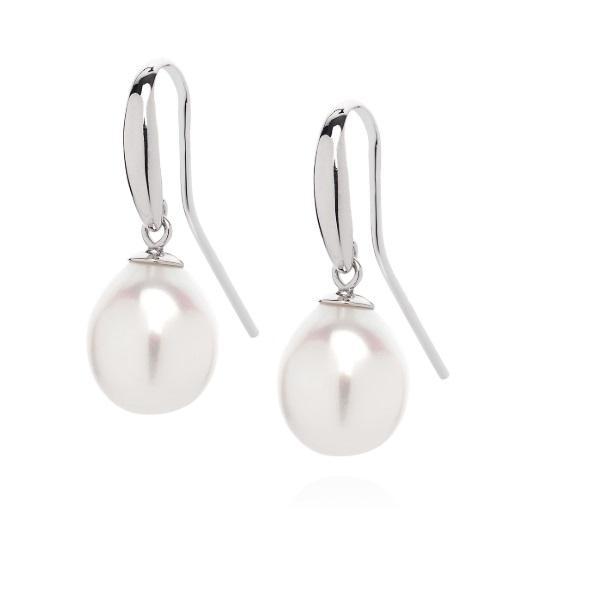 Claudia bradby Silver and white pearl peregrina hook earrings Earrings Claudia Bradby   