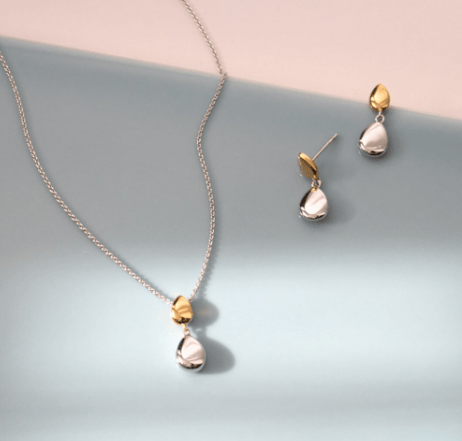 Coast Pebble Golden Drop Earrings Earrings Kit Heath