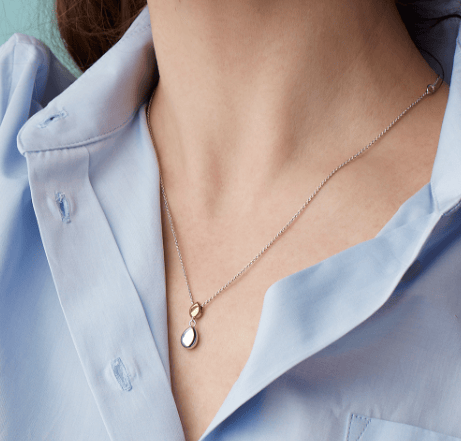 Coast Pebble Golden Necklace Necklace Kit Heath