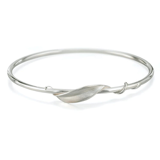 Collette Waudby Silver entwined leaf bangle Bangle Collette Waudby   