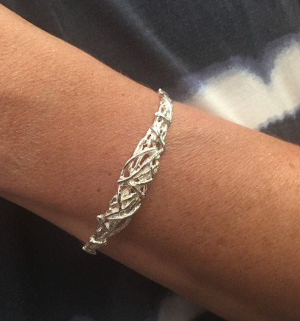 Criss Cross Silver Cuff Bangle Bangles Cavendish French