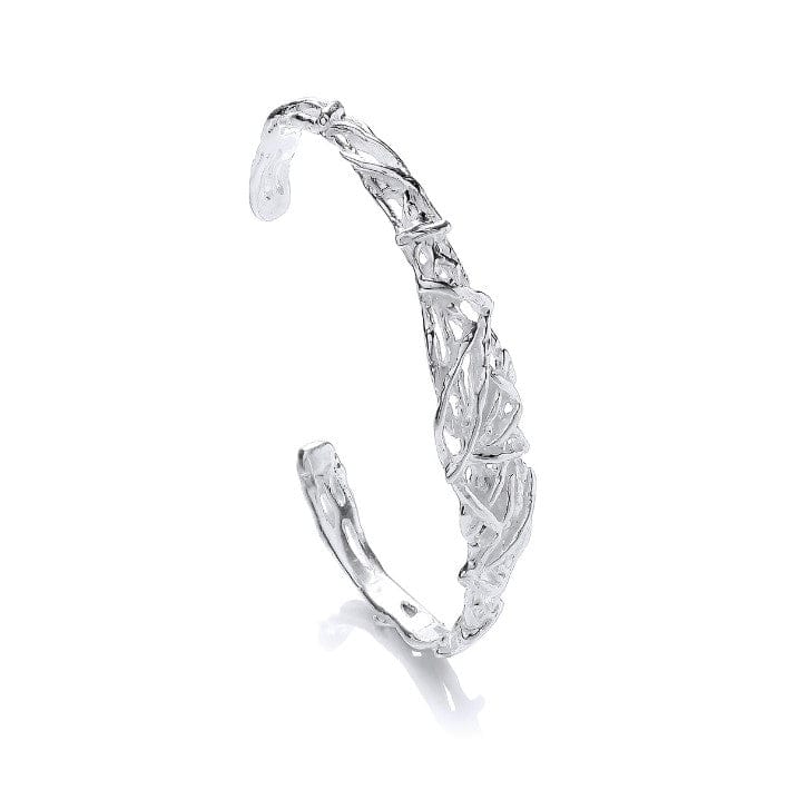 Criss Cross Silver Cuff Bangle Bangles Cavendish French