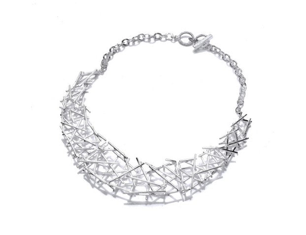 Silver Crossgate Necklace collar Cavendish French   