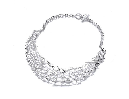 Silver Crossgate Necklace collar Cavendish French   