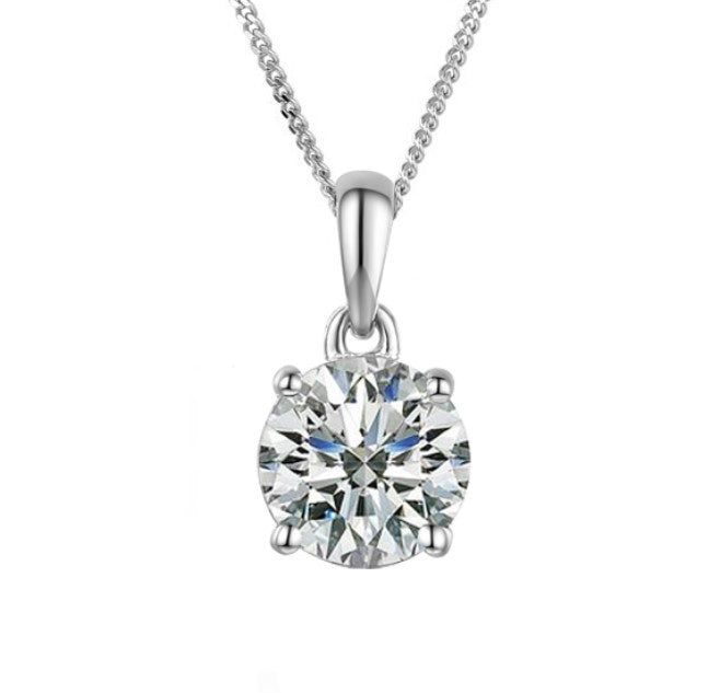 Cubic Zirconia Purity Necklace Pendant Amore   