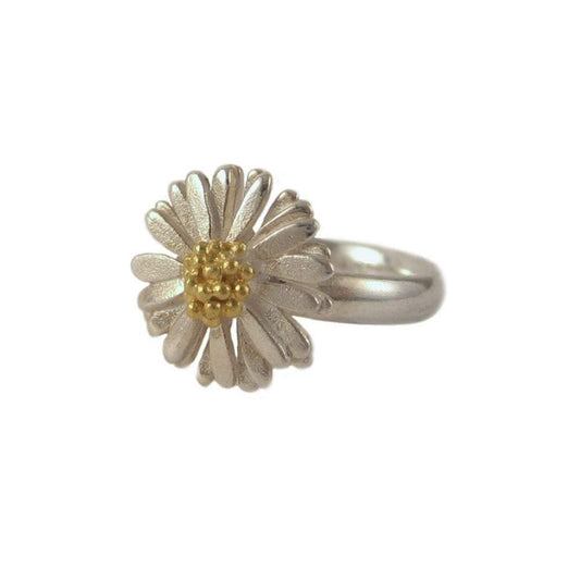 Silver daisy ring Ring McMaster and Tingley   