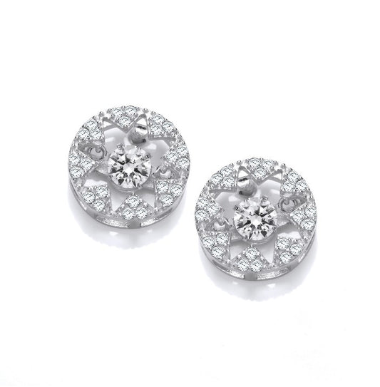 Silver Dancing Star Earrings Earrings Cavendish French   