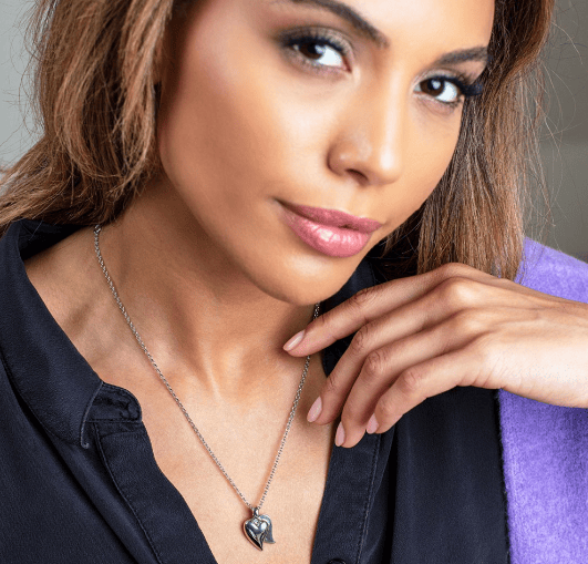 Desire Love Duet Heart Necklace Necklace Kit Heath