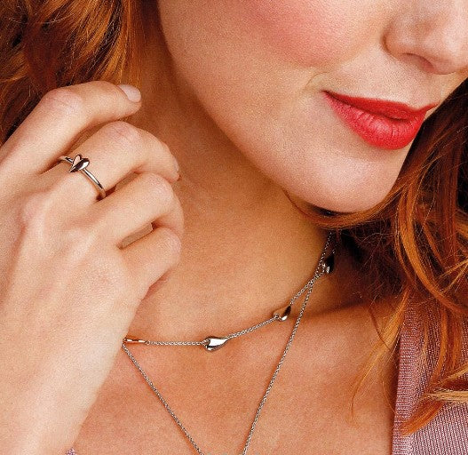 Desire Kiss Blush Heart Station Necklace Necklace Kit Heath   