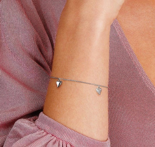 Desire Lust Precious Pavé Heart Station Bracelet Bracelet Kit Heath   