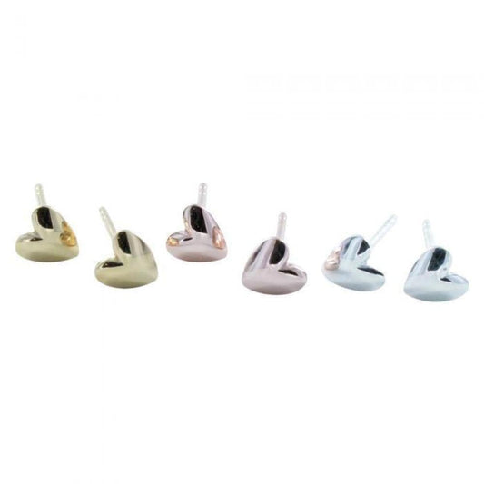 Devotion heart stud earrings Earrings Reeves & Reeves