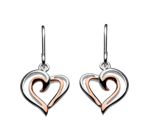Heart Strands Drop Earrings Earrings DEW   