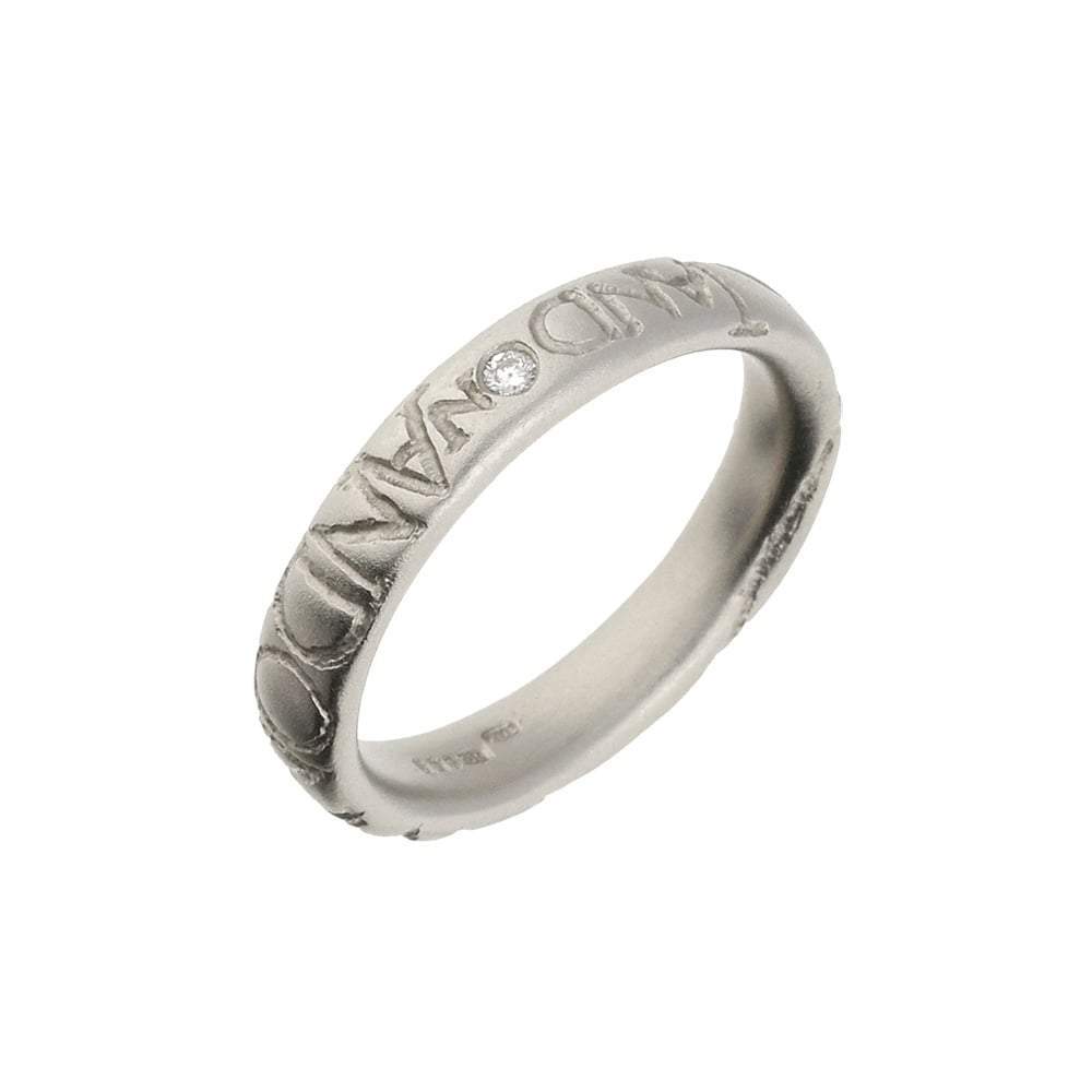 Diana Porter Platinum and diamond 'And On' ring Ring Diana Porter   