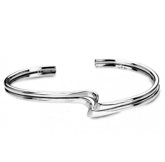 Silver Double Twist Bangle Bangles Cavendish French   