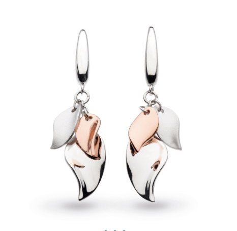 Enchanted Cluster Leaf Blush Drop Earrings Earrings Kit Heath