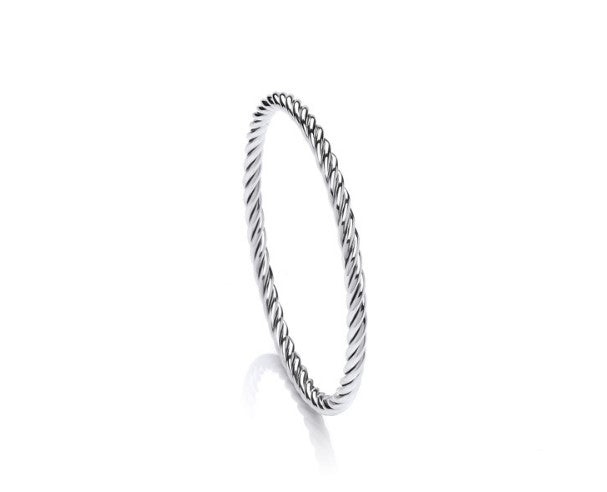 Eternal Twisted silver bangle Bangle Cavendish French   