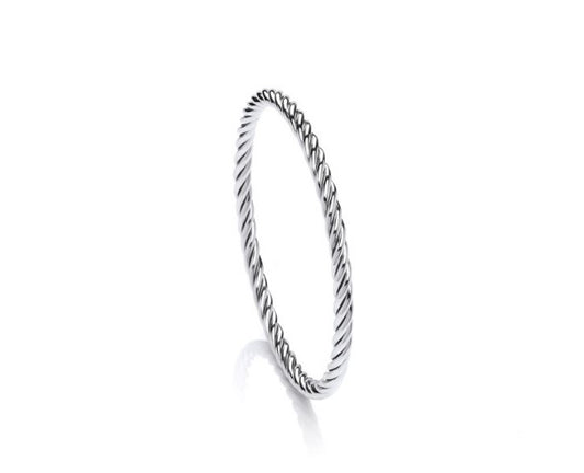 Eternal Twisted silver bangle Bangle Cavendish French   