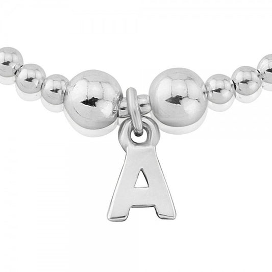 Silver letter A charm bracelet Bracelet Trink   