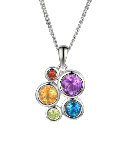 Silver Fantasia Symphony Mix Necklace Pendant Amore   