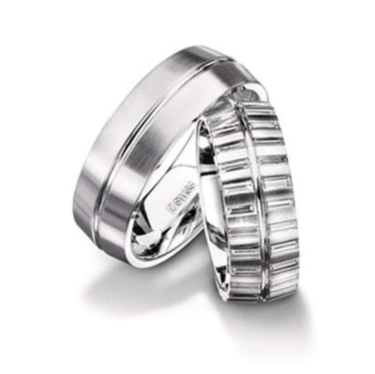 Furrer Jacot 18ct white gold baguette diamond set ring Ring Furrer Jacot   
