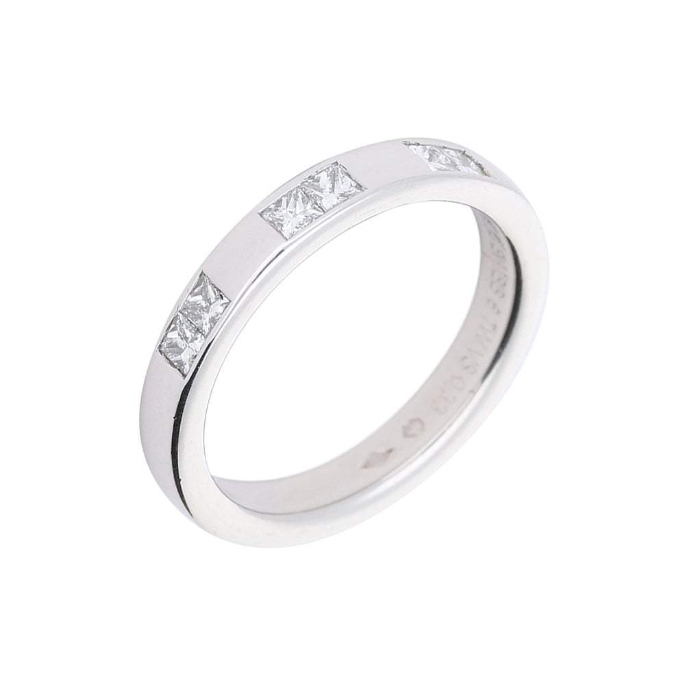Furrer Jacot Platinum 6 princess TWVS 0.33ct diamond ring. Ring Furrer Jacot   