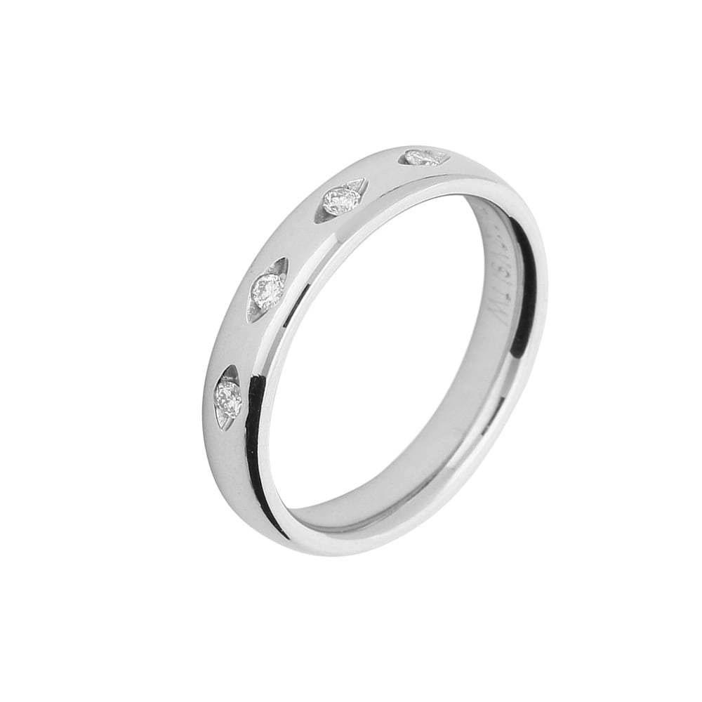 Gerstner Ladies Platinum multi stone TW VS1 0.10ct diamond ring size N Ring Gerstner   