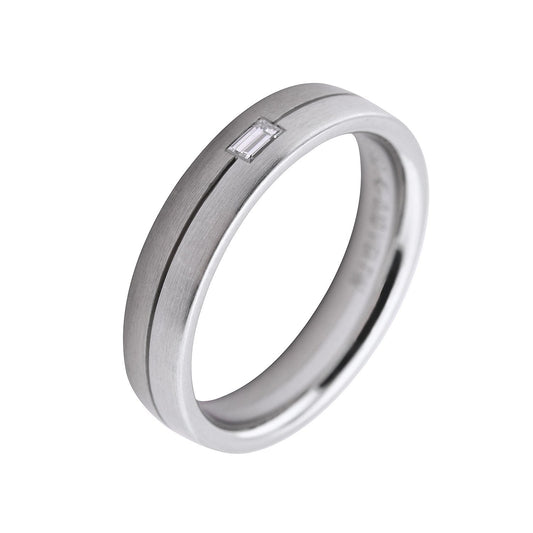 Gerstner Platinum white gold diamond band Ring Gerstner   