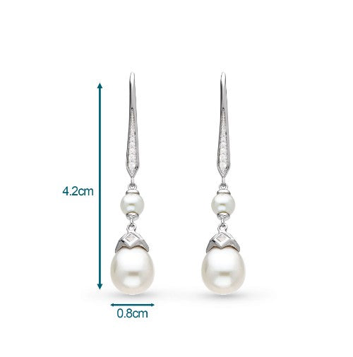 Astoria Glitz Pearl Drop Earrings Earrings Kit Heath   