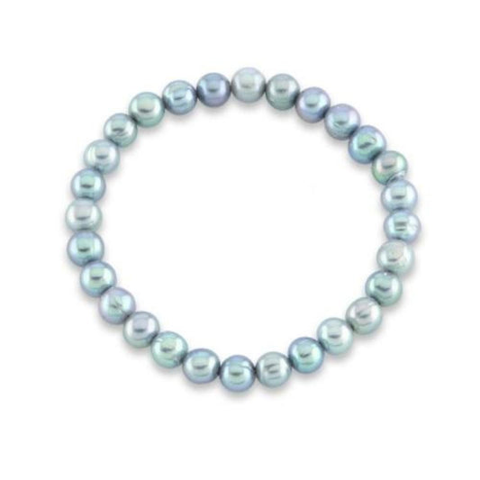 Grey 9mm freshwater pearl bracelet Bracelet Alraune   