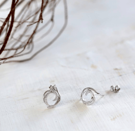 Helix Wrap Pavé Stud Earrings Earrings Kit Heath