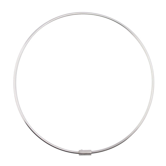 Henrich and Denzel Platinum collar with diamond set clasp Necklace Henrich & Denzel   