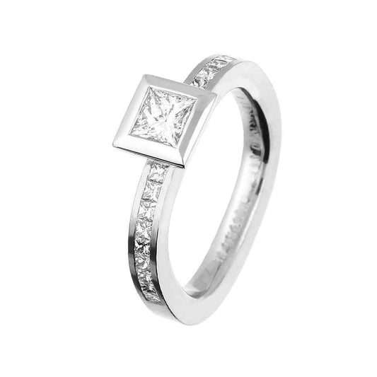 Henrich and Denzel Platinum 0.50ct Certified Natural Diamond ring Ring Henrich & Denzel   