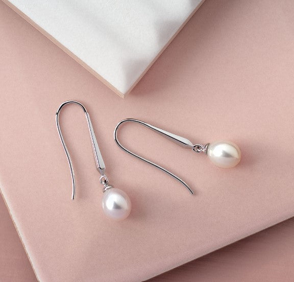 Revival Astoria Pearl Drop Earrings Earrings Kit Heath   