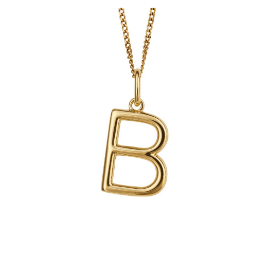 Icon Gold plated Initial Pendants (A-Z) Pendant Gecko