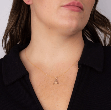 Icon Gold plated Initial Pendants (A-Z) Pendant Gecko