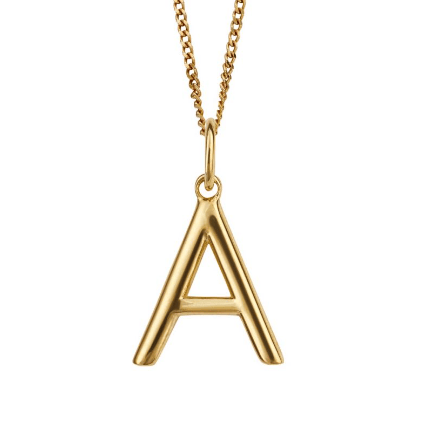 Icon Gold plated Initial Pendants (A-Z) Pendant Gecko